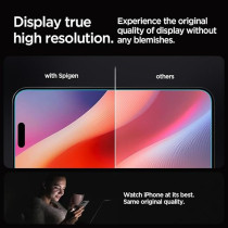 Spigen Glastr Ez Fit Hd For iPhone 16 Pro Screen Protector Premium Tempered Glass Case Friendly With Sensor Protection