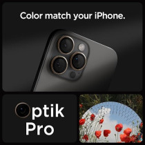 Spigen Glastr Ez-Fit Optik Pro Camera Lens Screen Protector Designed For iPhone 16 Pro Max And iPhone 16 Pro Desert Titanium, Pack Of 2