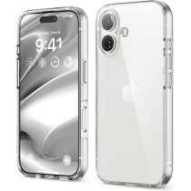 Elago Hybrid Clear Compatible With iPhone 16 Military Grade Drop Protection Case Cover, Transparent