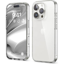 Elago Hybrid Clear Compatible With iPhone 16 Pro Military Grade Drop Protection Case Cover, Transparent