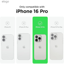 Elago Magnetic Hybrid For iPhone 16 Pro Compatible With MagSafe Case Cover, Clear
