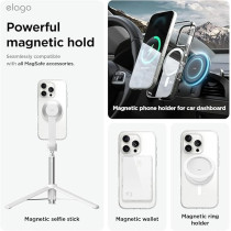Elago Magnetic Hybrid For iPhone 16 Pro Compatible With MagSafe Case Cover, Clear