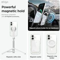Elago Magnetic Hybrid For iPhone 16 Plus Compatible With MagSafe Case Cover, Clear