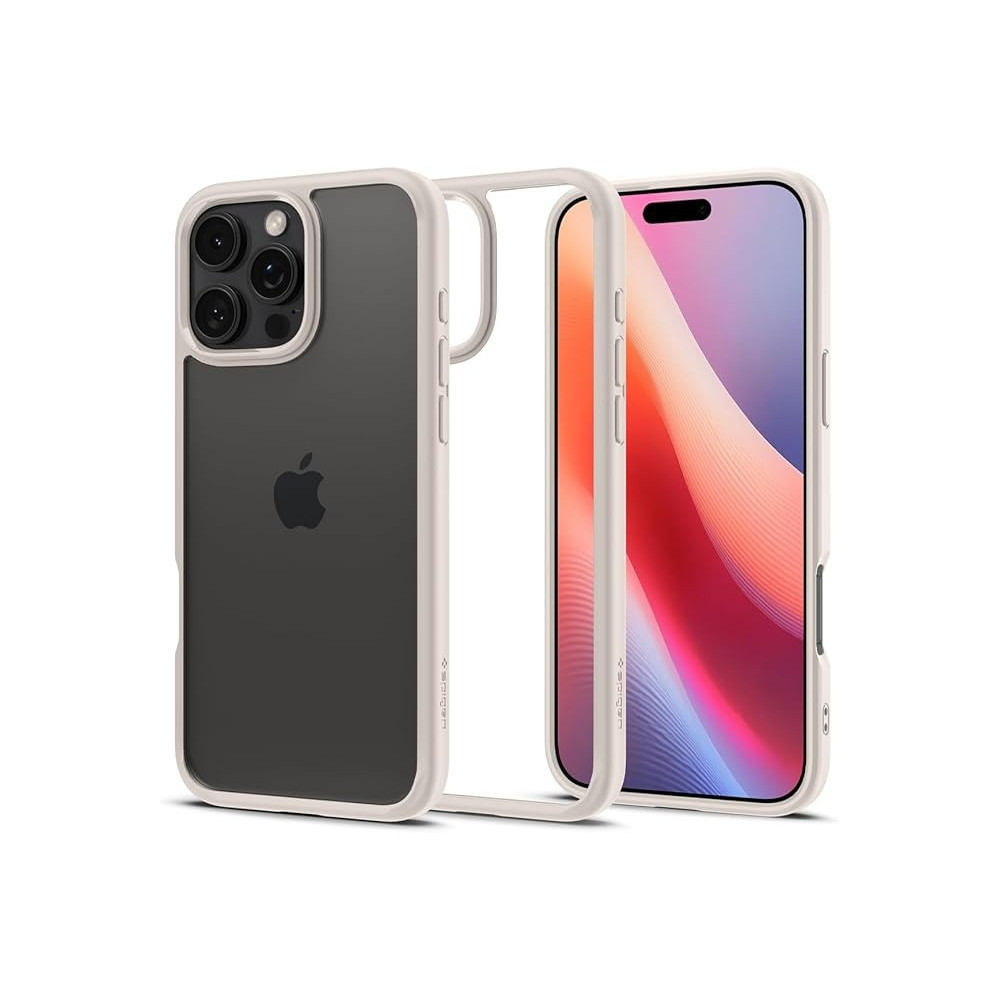 Spigen Ultra Hybrid Designed For Iphone 16 Pro Case Cover, Natural Titanium