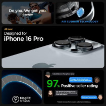 Spigen Ultra Hybrid Magfit Designed For Iphone 16 Pro Case Cover Magsafe Compatible, Graphite