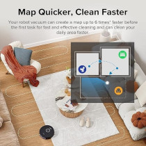 Roborock S8 Robot Vacuum Cleaner with Dual Brush And 6000Pa Suction& 3D Structured Light Obstacle Avoidance Robot Vacuum Compatible with Alexa for Pet Hair Upgrade of Roborock S7 (Black), 1 Year Warranty