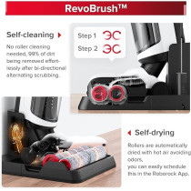 Roborock Dyad Pro Wet and Dry Vacuum Cleaner with 17000Pa Intense Power Suction, Vanquish Wet and Dry Messes with DyadPower, Self-Cleaning And Drying System, Auto Cleaning Solution Dispenser, Black/White, 1 Year Warranty