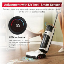 Roborock Dyad Pro Wet and Dry Vacuum Cleaner with 17000Pa Intense Power Suction, Vanquish Wet and Dry Messes with DyadPower, Self-Cleaning And Drying System, Auto Cleaning Solution Dispenser, Black/White, 1 Year Warranty