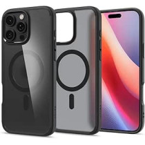 Spigen Ultra Hybrid Magfit Designed For Iphone 16 Pro Case Cover Magsafe Compatible, Frost Black