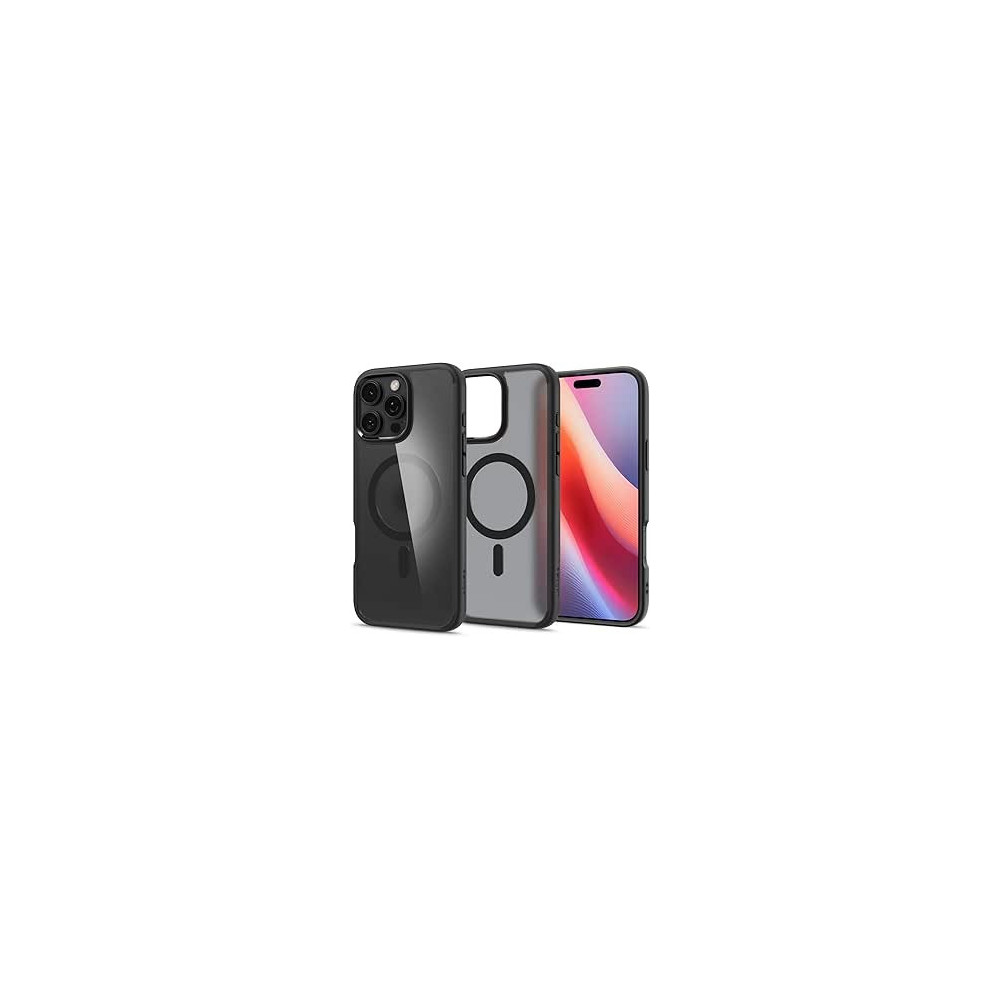Spigen Ultra Hybrid Magfit Designed For Iphone 16 Pro Case Cover Magsafe Compatible, Frost Black