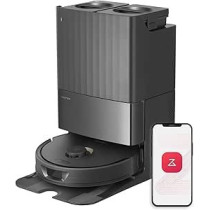 Roborock Q Revo Robot Vacuum and Mop, Auto-Drying, Auto Mop Washing, Dual Spinning Mops, Auto Mop Lifting, Self-Refilling, Self-Emptying, Reactive Tech Obstacle Avoidance, 5500Pa Suction, Black, 1 Year Warranty
