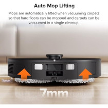 Roborock Q Revo Robot Vacuum and Mop, Auto-Drying, Auto Mop Washing, Dual Spinning Mops, Auto Mop Lifting, Self-Refilling, Self-Emptying, Reactive Tech Obstacle Avoidance, 5500Pa Suction, Black, 1 Year Warranty