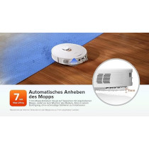 Roborock Q Revo Vacuum And Mop Robot with Suction Station (Suction Power 5500 Pa, 180 min Battery Life, 350 ml Dust/80 ml Water Tank, 200 RPM Rotating Mop Pads, App/Voice Control (White), 1 Year Warranty
