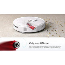 Roborock Q Revo Vacuum And Mop Robot with Suction Station (Suction Power 5500 Pa, 180 min Battery Life, 350 ml Dust/80 ml Water Tank, 200 RPM Rotating Mop Pads, App/Voice Control (White), 1 Year Warranty