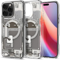 Spigen Ultra Hybrid Magfit Designed For Iphone 16 Pro Case Cover Magsafe Compatible, Zero One Natural Titanium