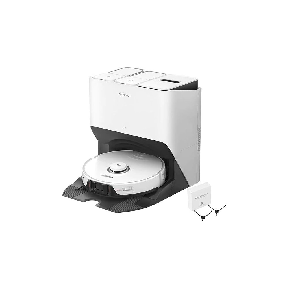 Roborock Robotic Vacuum and Mop S8 Pro Ultra, Auto-Drying, Self-Washing, Liftable Dual Brush And Sonic Mop, 6000Pa Suction, Self-Refilling,Self-Emptying, Reactive 3D Obstacle Avoidance (White), 1 Year Warranty
