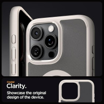 Spigen Ultra Hybrid Magfit Designed For Iphone 16 Pro Case Cover Magsafe Compatible, Frost Natural Titanium