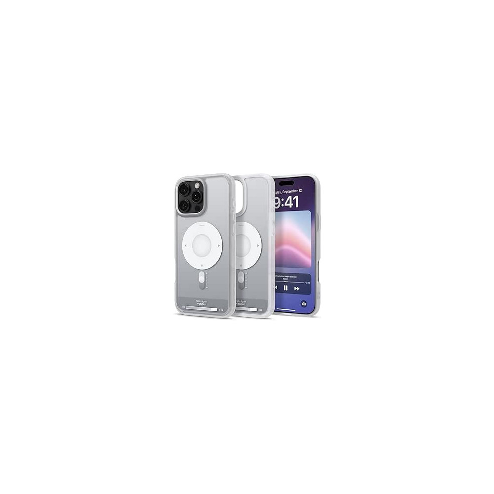 Spigen Ultra Hybrid Magfit Designed For Iphone 16 Pro Case Cover Magsafe Compatible, Classic Silver