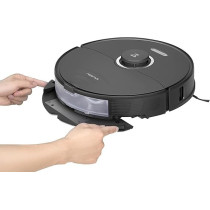 Roborock S8 Robot Vacuum Cleaner with Dual Brush & 6000Pa Suction & 3D Structured Light Obstacle Avoidance Robot Vacuum Compatible with Alexa for Pet Hair, Upgrade of Roborock S7 (Black), 1 Year Warranty