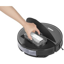 Roborock S8 Robot Vacuum Cleaner with Dual Brush & 6000Pa Suction & 3D Structured Light Obstacle Avoidance Robot Vacuum Compatible with Alexa for Pet Hair, Upgrade of Roborock S7 (Black), 1 Year Warranty