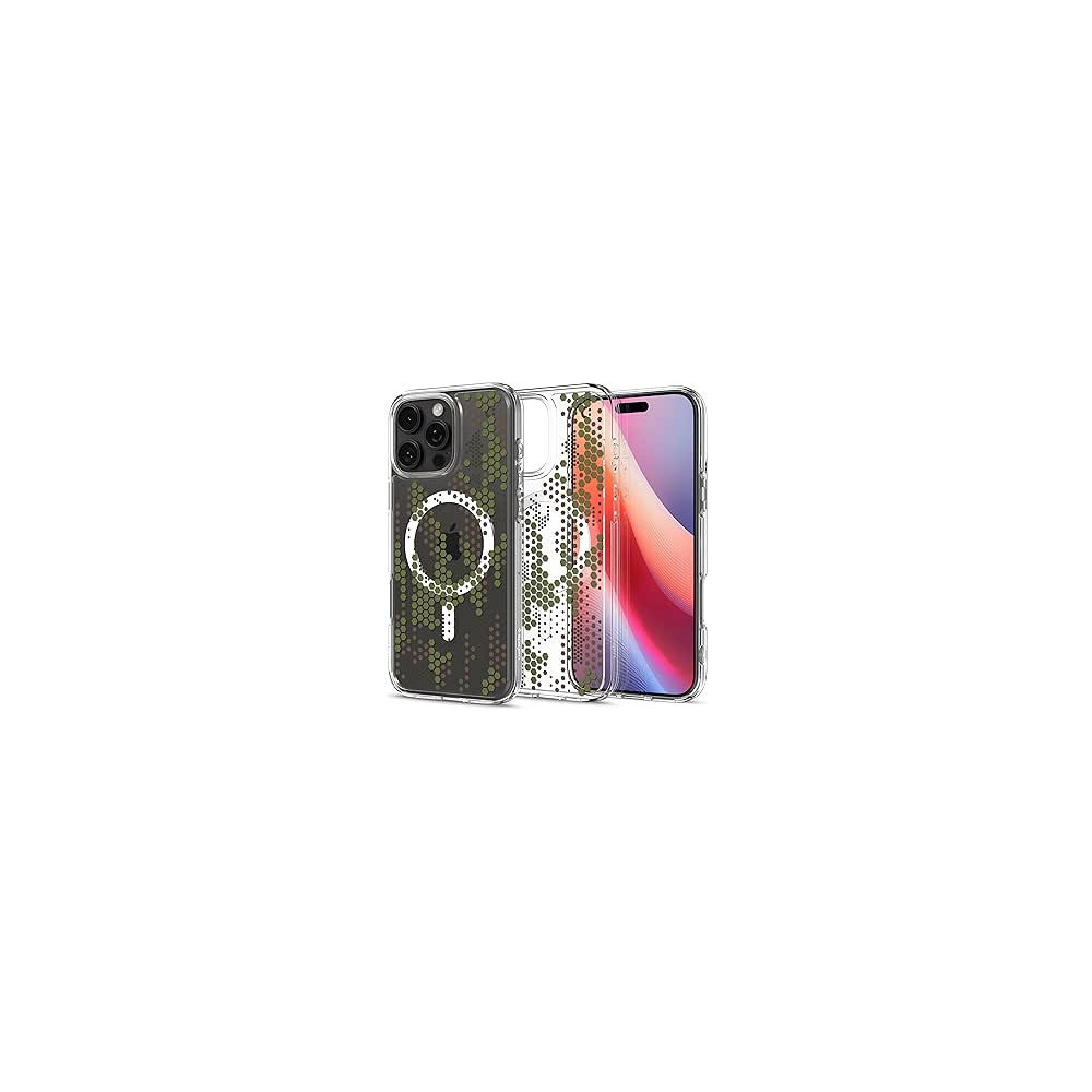 Spigen Ultra Hybrid Magfit Designed For Iphone 16 Pro Case Cover Magsafe Compatible, Digital Camo