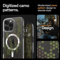 Spigen Ultra Hybrid Magfit Designed For Iphone 16 Pro Case Cover Magsafe Compatible, Digital Camo