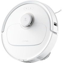 Roborock Qrevo MaxV Robot Vacuum, 7000Pa Suction, Auto Tank Refilling, Auto Dust Emptying, Double Spinning Mop, Reactive Tech Obstacle Avoidance, White, 1 Year Warranty