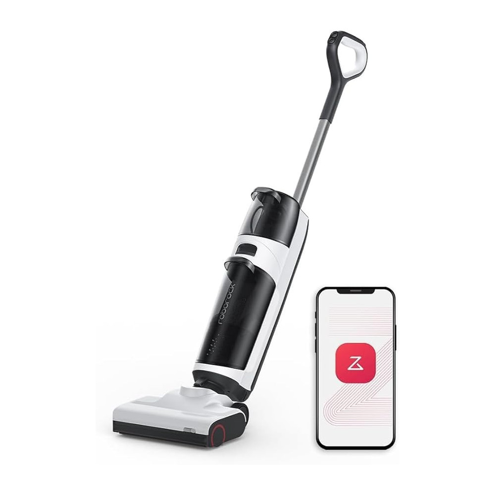 Roborock Dyad Air Wet and Dry Vacuum Cleaner with 17000Pa Power Suction, Edge Cleaning, Vanquish Wet and Dry Messes, Self-Cleaning And Drying System, Hardwood Floor Cleaner, Black, 1 Year Warranty