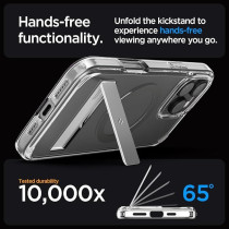 Spigen Ultra Hybrid S Magfit For Iphone 16 Pro Case Cover With Kickstand Magsafe Compatible, Graphite