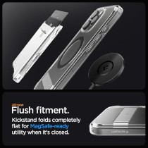 Spigen Ultra Hybrid S Magfit For Iphone 16 Pro Case Cover With Kickstand Magsafe Compatible, Graphite