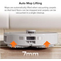 Roborock Q Revo Robot Vacuum and Mop, Auto-Drying, Lifting/Washing, Dual Spinning, Self-Refilling, Self-Emptying, Reactive Tech Obstacle Avoidance, 5500Pa Suction, White, 1 Year Warranty