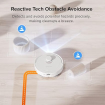 Roborock Q Revo Robot Vacuum and Mop, Auto-Drying, Lifting/Washing, Dual Spinning, Self-Refilling, Self-Emptying, Reactive Tech Obstacle Avoidance, 5500Pa Suction, White, 1 Year Warranty