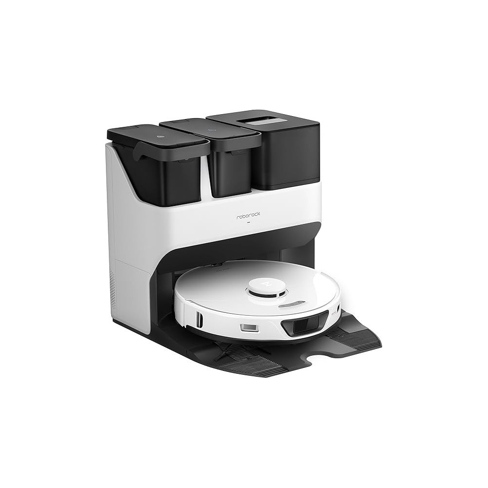 Roborock S7 Max Ultra Suction And Mop Robot with All-in-One Station (Suction Power 5500 Pa, 180 min Battery Life, 350 ml Dust/200 ml Water Tank, Ultrasonic Wiping Function, App/Voice Control) (White), 1 Year Warranty