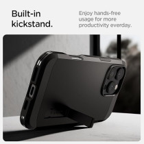 Spigen Tough Armor Magfit Ai Designed For Iphone 16 Pro Case Cover Magsafe Compatible, Black