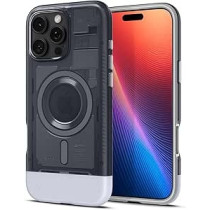 Spigen Classic C1 Magfit For Iphone 16 Pro Case Cover Magsafe Compatible Extreme Protection Tech, Graphite