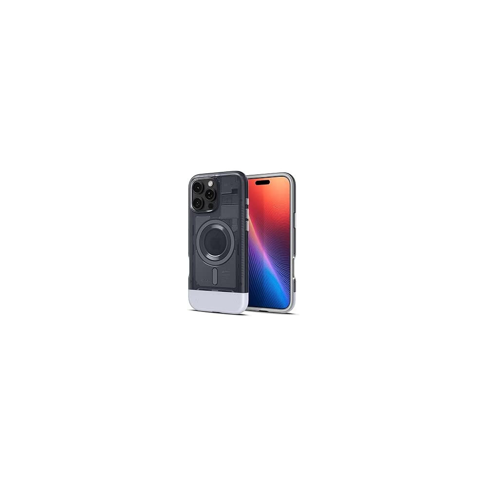 Spigen Classic C1 Magfit For Iphone 16 Pro Case Cover Magsafe Compatible Extreme Protection Tech, Graphite