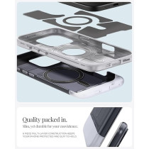 Spigen Classic C1 Magfit For Iphone 16 Pro Case Cover Magsafe Compatible Extreme Protection Tech, Graphite