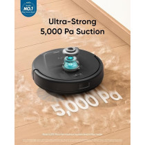 Eufy L60 Robot Vacuum Cleaner, Ultra Strong 5,000 Pa Suction to Remove Hair, Dust, iPath Laser Navigation, For Deep Floor Cleaning, Ideal for Hard Floors, Black, 1 Year Warranty