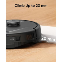 Eufy L60 Robot Vacuum Cleaner, Ultra Strong 5,000 Pa Suction to Remove Hair, Dust, iPath Laser Navigation, For Deep Floor Cleaning, Ideal for Hard Floors, Black, 1 Year Warranty