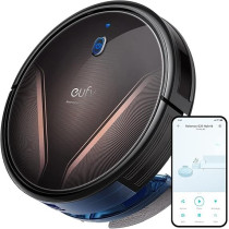 Eufy RoboVac G20 Hybrid Robot Vacuum Cleaner with Mop, Dynamic Navigation, 2500 Pa Strong Suction, 2-in-1 Vacuum and Mop, Ultra-Slim, App, Voice Control, Compatible with Alexa, Ideal for Daily Messes, Black, 1 Year Warranty