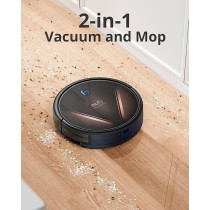 Eufy RoboVac G20 Hybrid Robot Vacuum Cleaner with Mop, Dynamic Navigation, 2500 Pa Strong Suction, 2-in-1 Vacuum and Mop, Ultra-Slim, App, Voice Control, Compatible with Alexa, Ideal for Daily Messes, Black, 1 Year Warranty