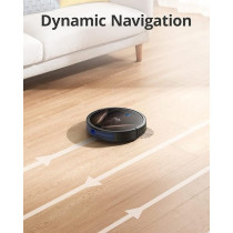 Eufy RoboVac G20 Hybrid Robot Vacuum Cleaner with Mop, Dynamic Navigation, 2500 Pa Strong Suction, 2-in-1 Vacuum and Mop, Ultra-Slim, App, Voice Control, Compatible with Alexa, Ideal for Daily Messes, Black, 1 Year Warranty