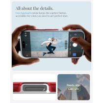 Spigen Classic C1 Magfit For Iphone 16 Pro Case Cover Magsafe Compatible Extreme Protection Tech, Ruby