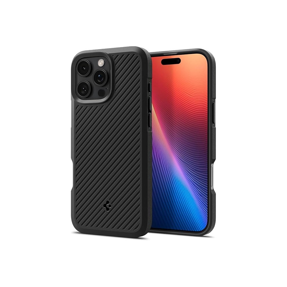 Spigen Core Armor Designed For Iphone 16 Pro Case Cover, Matte Black