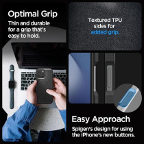 Spigen Core Armor Designed For Iphone 16 Pro Case Cover, Matte Black