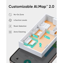 Eufy L60 Robot Vacuum with Self Empty Station, Hair Detangling Technology, Up to 60 Days Hands Free Cleaning, 5,000 Pa Suction, Remove Hair, Dust, Black, 1 Year Warranty