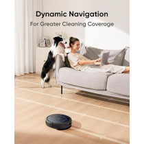 Eufy G50 Hybrid Robot Vacuum with Mop, 4,000 Pa Strong Suction, Dynamic Navigation, Roller Brush, Ideal for Pet Hair, Hard Floor Only, Black, 1 Year Warranty