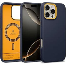 Caseology Nano Pop Mag For Iphone 16 Pro Case Cover Magsafe Compatible Military Grade, Blueberry Navy