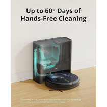 Eufy Robot Vacuum Cleaner eufy Clean G40+, Robot Vacuum, Self-Emptying Robot Vacuum, 2,500Pa Suction Power, WiFi Connected, Planned Pathfinding, Ultra-Slim Design, Perfect for Daily Cleaning, Black, 1 Year Warranty