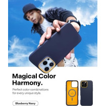 Caseology Nano Pop Mag For Iphone 16 Pro Case Cover Magsafe Compatible Military Grade, Blueberry Navy